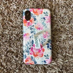 Loopy Case iPhone X/Xs Gardenia Print